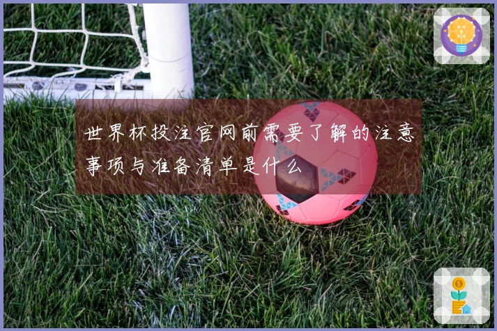 世界杯投注官网前需要了解的注意事项与准备清单是什么